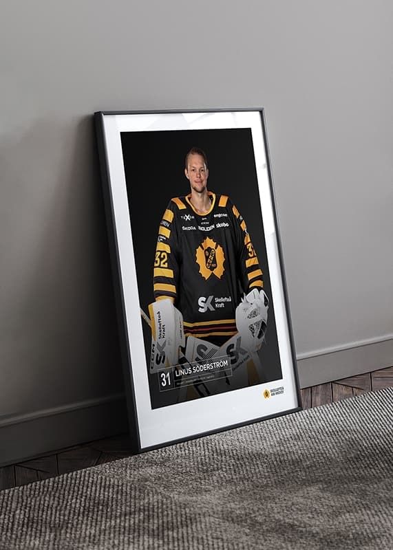 Poster Linus Söderström #31 Skellefteå AIK 2023/2024 crossfade