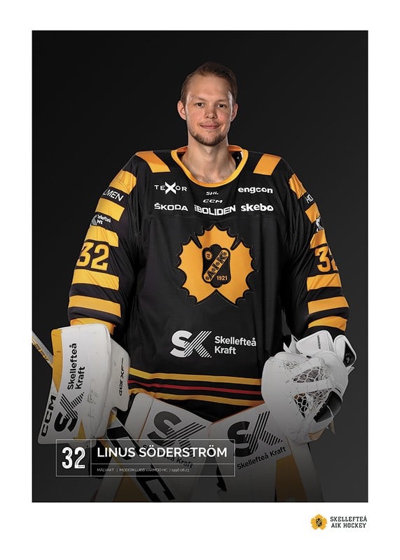 Poster Linus Söderström #31 Skellefteå AIK 2023/2024