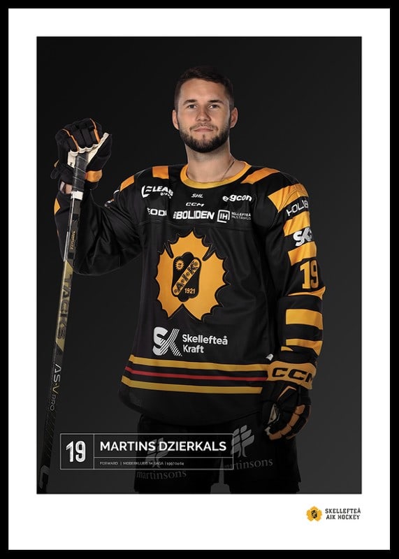 Martins Dzierkals #19 Skellefteå AIK 2023/2024-12