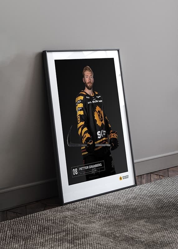 Poster Petter Granberg #08 Skellefteå AIK 2023/2024 crossfade