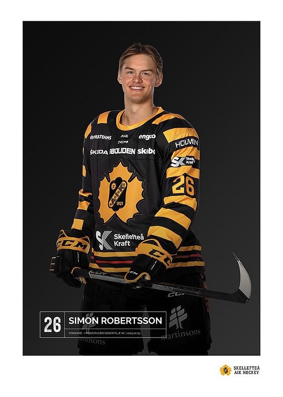 Poster Simon Robertsson #26 Skellefteå AIK 2023/2024