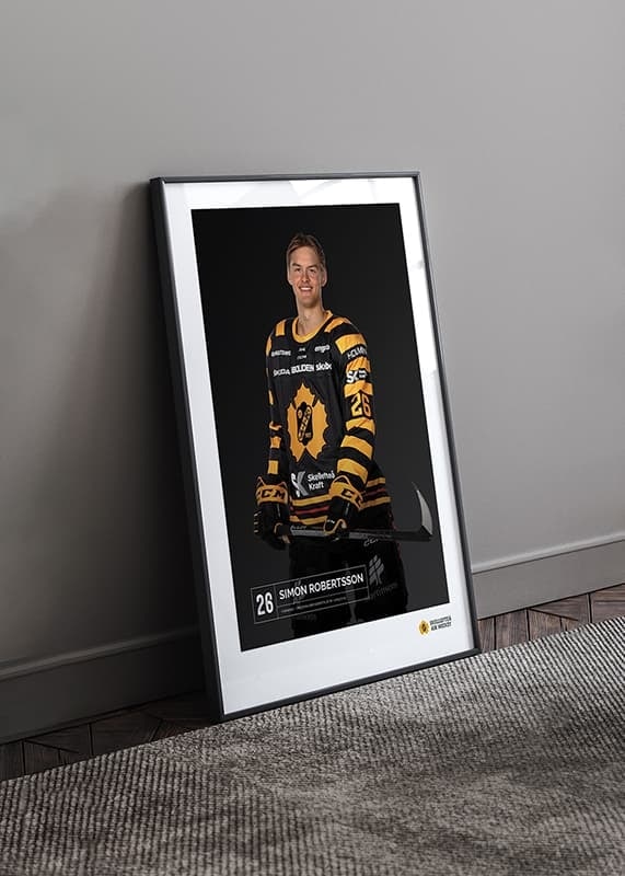Poster Simon Robertsson #26 Skellefteå AIK 2023/2024 crossfade