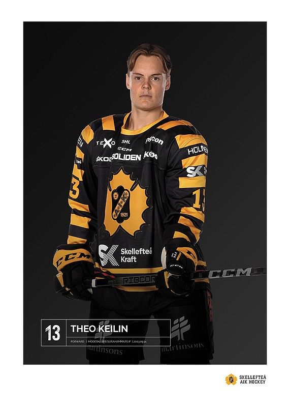 Poster Theo Keilin #13 Skellefteå AIK 2023/2024