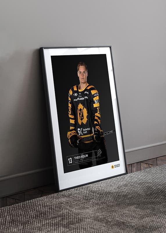 Poster Theo Keilin #13 Skellefteå AIK 2023/2024 crossfade