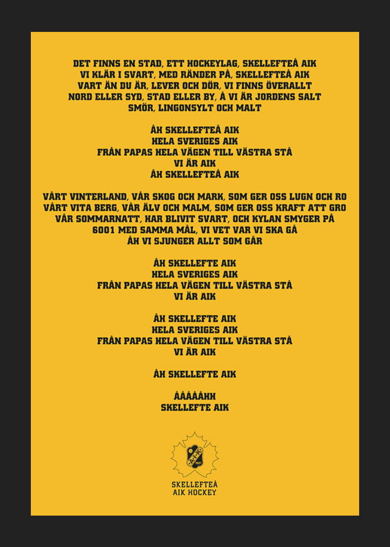 En Stad Ett Hockeylag Skellefteå AIK-12