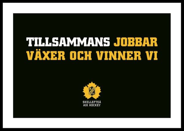 Poster Tillsammans Skellefteå AIK
