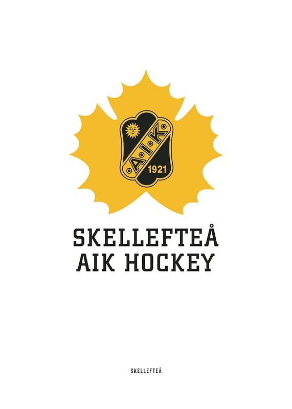 Poster Skellefteå AIK Logo Vit