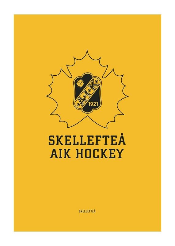 Poster Skellefteå AIK Logo Gul