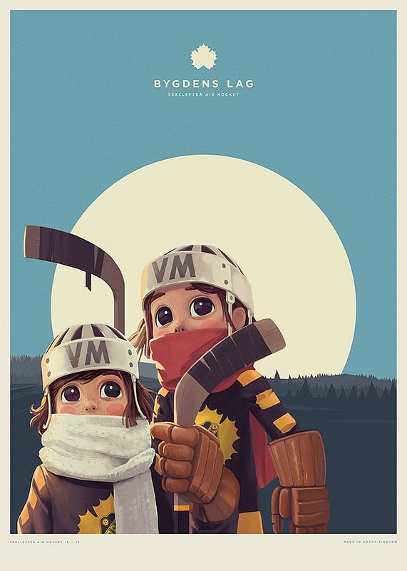 Poster Bygdens Lag Barntavla No3 Skellefteå AIK