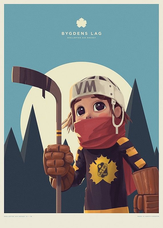 Poster Bygdens Lag Barntavla No1 Skellefteå AIK