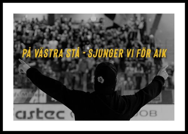 Poster På Västra Stå Skellefteå AIK