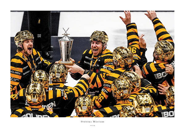 Poster Guldlaget Lyfter Pokalen Skellefteå AIK