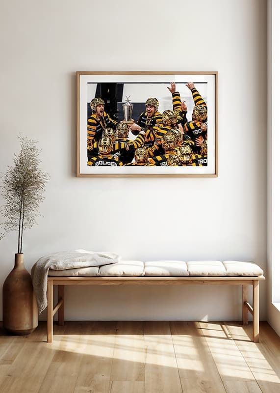Poster Guldlaget Lyfter Pokalen Skellefteå AIK crossfade