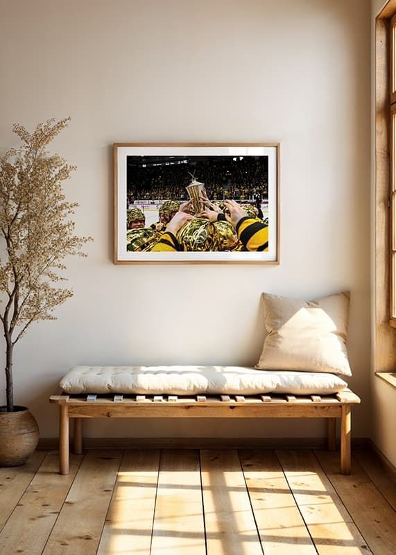 Poster Spelare Med Pokalen No2 Skellefteå AIK crossfade