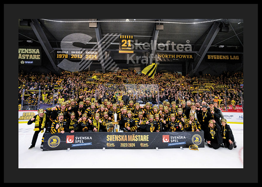Skellefteås spelare jublar efter final fem i SHL-12