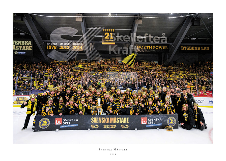 Skellefteås spelare jublar efter final fem i SHL-12