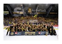 Skellefteås spelare jublar efter final fem i SHL-1