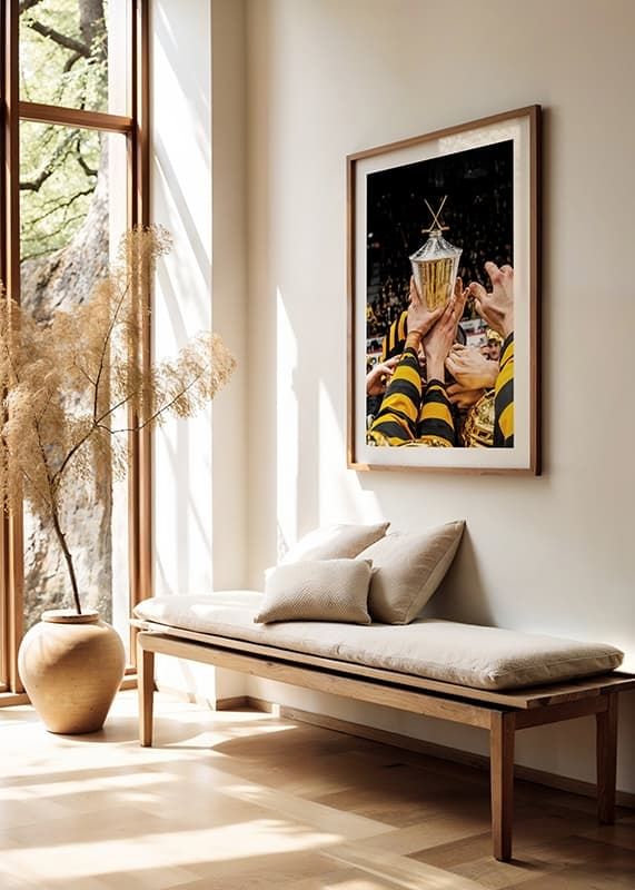 Poster Spelare Med Pokalen No1 Skellefteå AIK crossfade