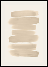 Poster with brushstrokes in shades of beige in watercolor paint-2