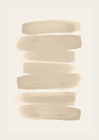 Poster with brushstrokes in shades of beige in watercolor paint-3