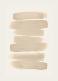 Poster med penseldrag i nyanser av beige i akvarellfärg-3
