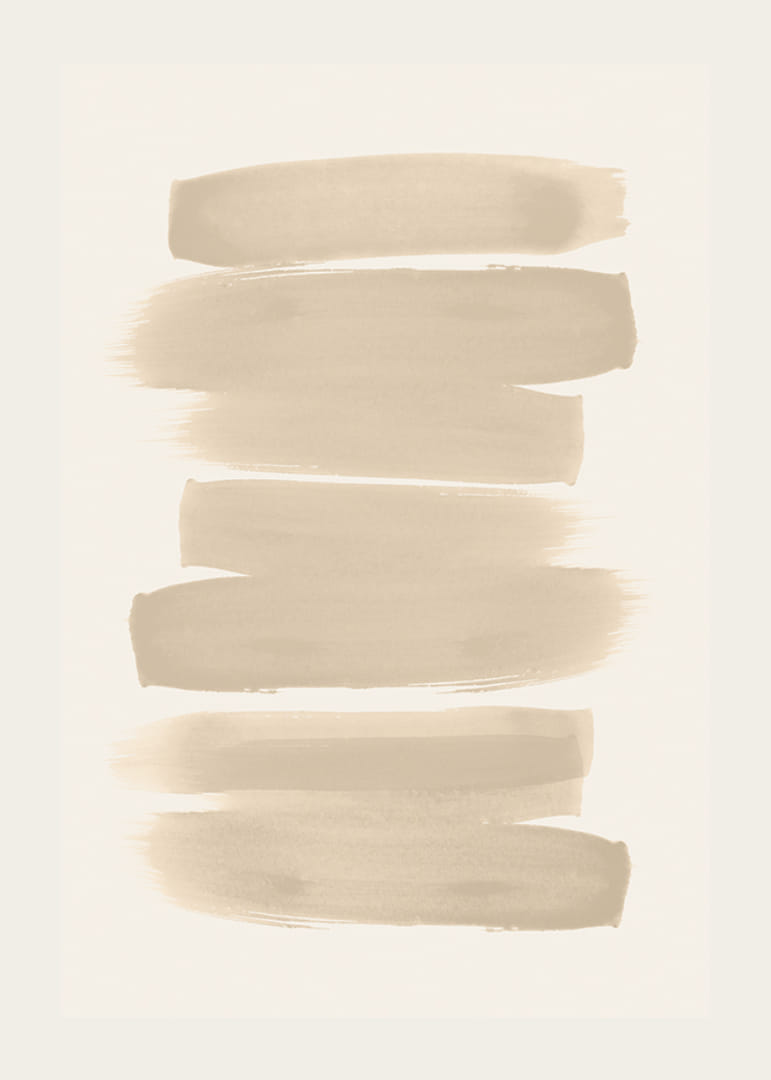Poster med penseldrag i nyanser av beige i akvarellfärg-12