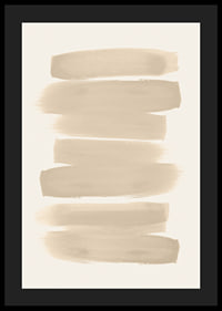 Poster with brushstrokes in shades of beige in watercolor paint-4