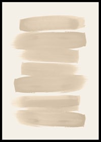 Poster with brushstrokes in shades of beige in watercolor paint-6