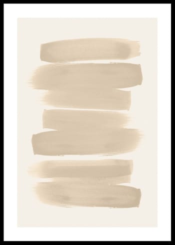 Poster Beige Brushwork