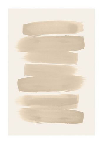 Poster Beige Brushwork