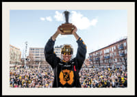 Skellefteås Pär Lindholm under guldhyllningar av Skellefteå efter SM-guldet-4