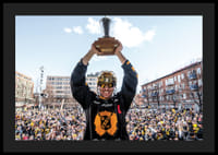 Skellefteås Pär Lindholm under guldhyllningar av Skellefteå efter SM-guldet-6