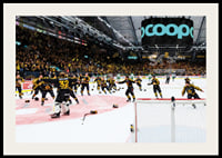 Skellefteås målvakt Linus Söderström jublar med lagkamraterna efter final fem i SHL-4