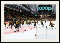 Skellefteås målvakt Linus Söderström jublar med lagkamraterna efter final fem i SHL-4