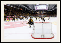 Skellefteås målvakt Linus Söderström jublar med lagkamraterna efter final fem i SHL-4