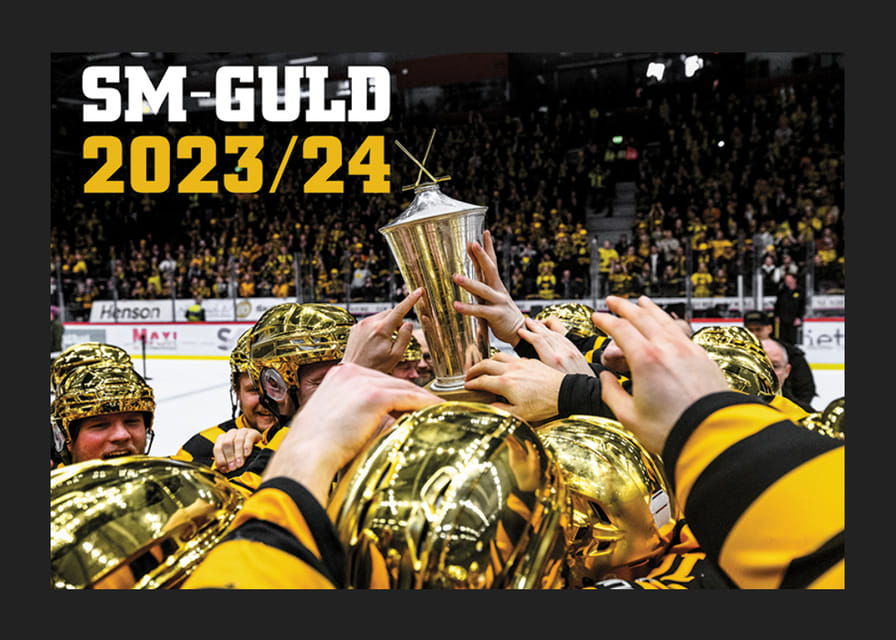 Skellefteås spelare jublar med pokalen efter final fem i SHL-12