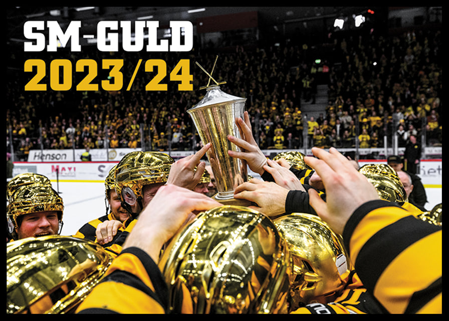 Skellefteås spelare jublar med pokalen efter final fem i SHL-12