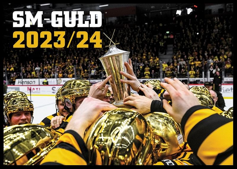 Skellefteås spelare jublar med pokalen efter final fem i SHL-12