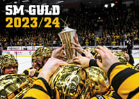 Skellefteås spelare jublar med pokalen efter final fem i SHL-7