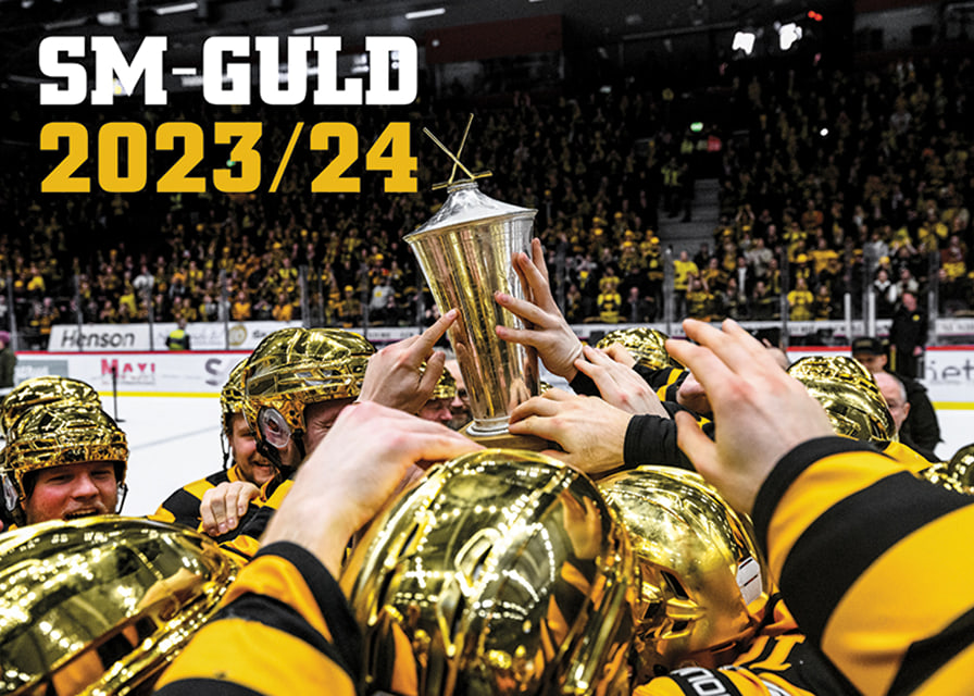 Skellefteås spelare jublar med pokalen efter final fem i SHL-12