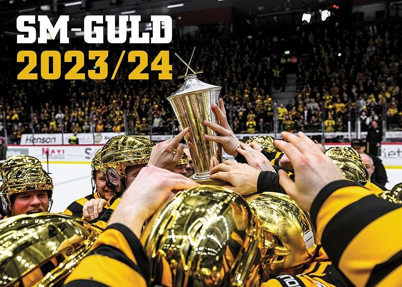 Skellefteås spelare jublar med pokalen efter final fem i SHL-12