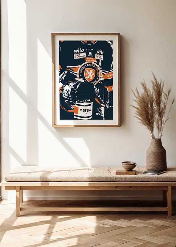 Poster Jersey Sketch Växjö Lakers crossfade