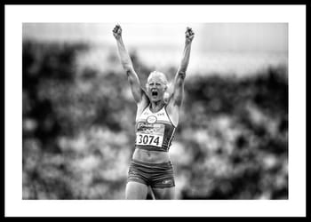 Poster Carolina Klüft OS Aten 2004 B&W