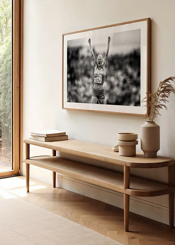 Poster Carolina Klüft OS Aten 2004 B&W crossfade