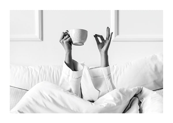 Poster Morning Zen Coffee In Bed
