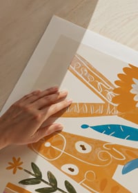 Poster with a watercolor painting of artistically shaped letters with flowers-9