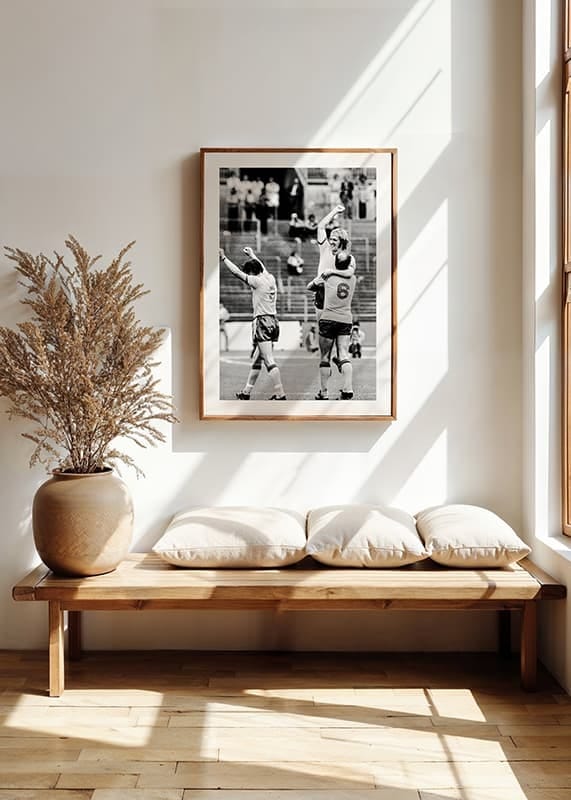 Poster Roland Sandberg Fotbolls-VM 1974 crossfade