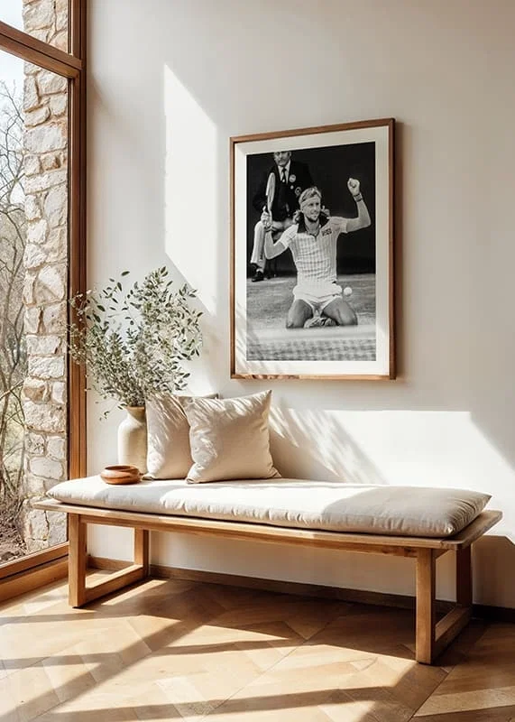Poster Björn Borg Wimbledon 1979 crossfade