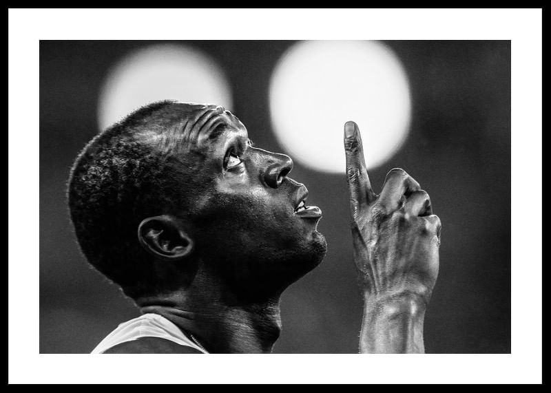 Usain Bolt tijdens de Olympische Spelen in Rio de Janeiro in 2016-12