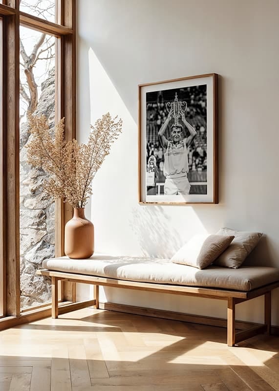 Poster Mats Wilander US Open 1988 crossfade